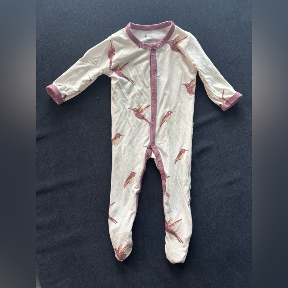Kyte baby bamboo Hummingbird Print One Piece 0-3m